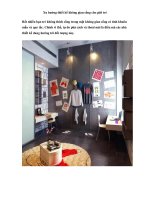 Xu hướng thiết kế không gian sống cho giới trẻ pptx