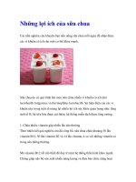Những lợi ích của sữa chua pptx