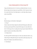 Làm rõ thuật ngữ (Id) và (Class) trong CSS pot