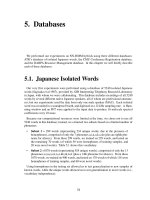 Speech recognition using neural networks - Chapter 5 doc