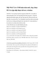 Một Win7 Live USB hoàn toàn mới, chạy được IE 8 và cập nhật được drivers: wireless ppt