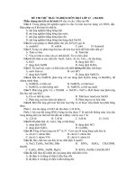 ĐỀ THI THỬ TRẮC NGHIỆM MÔN HOÁ LỚP 12 ( Mã 003) ppsx