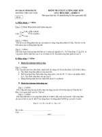 KIỂM TRA CHẤT LƯỢNG HỌC KÌ II MÔN: HÓA HỌC – KHỐI 11 doc