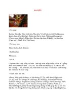 Lý Thuyết Dược Học: BA TIÊU docx