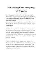 Mẹo sử dụng Ubuntu song song với Windows pps