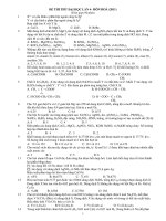 ĐỀ THI THỬ ĐẠI HỌC LẦN 4- MÔN HOÁ (2011) pot