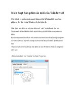 Kích hoạt bàn phím ảo mới của Windows 8 pdf