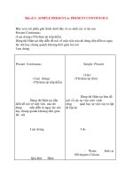 Bài số 3 : SIMPLE PRESENT or PRESENT CONTINUOUS potx