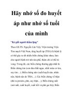 Hãy nhớ số đo huyết áp như nhớ số tuổi của mình docx
