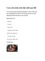 Coca cola ninh sườn độc nhất quả đất pptx