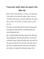 9 loại nước thuốc dành cho người viêm thận cấp docx