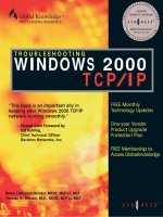 WINDOWS 2000 TROUBLE SHOOTING TCP/I P phần 1 pps