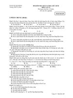 ĐỀ KIỂM TRA CHẤT LƯỢNG GIỮA KÌ II MÔN VẬT LÝ - Mã đề thi 229 pptx