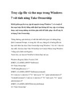 Truy cập file và thư mục trong Windows 7 với tính năng Take Ownership pdf