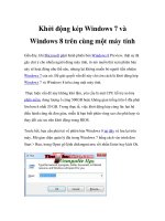 Khởi động kép Windows 7 và Windows 8 trên cùng một máy tính ppsx