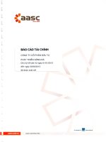 công ty cổ phần đầu tư phát triển sông đà báo cáo tài chính cho kỳ kế toán từ 1 tháng 1 năm 2013 đến 30 tháng 6 năm 2013 đã được soát xét