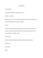 Lý Thuyết Dược Học: AN NAM TỬ docx