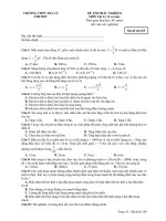 ĐỀ THI TRẮC NGHIỆM MÔN Vật Lý 12 cơ bản - Mã đề thi 255 potx