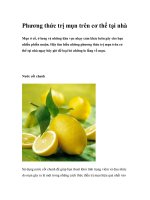 Phương thức trị mụn trên cơ thể tại nhà ppt