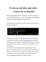 10 cách tạo mật khẩu ngẫu nhiên trong Linux từ dòng lệnh ppsx