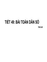 Bài toán dân số toán lớp 10