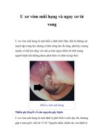 U xơ vòm mũi họng và nguy cơ tử vong pps