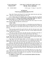 Kế hoạch cải cách hành chính năm 2014 huyện cờ đỏ cần thơ
