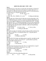 KIỂM TRA HÓA HỌC 1 TIẾT – ĐỀ 4 ppsx