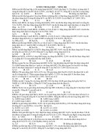 LUYỆN THI ĐẠI HỌC : NỒNG ĐỘ pps