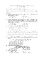 ĐỀ THI THỬ TUYỂN SINH ĐẠI HỌC, CAO ĐẲNG NĂM 2011 Môn thi : HOÁ - ĐỀ 14 pps