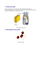 TÀI LIỆU VỀ TỤ ĐIỆNCẤU TẠO NGUYÊN LÝ