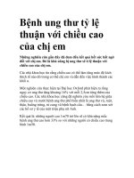 Bệnh ung thư tỷ lệ thuận với chiều cao của chị em ppsx