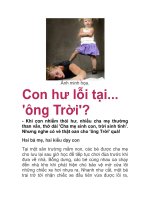 Con hư lỗi tại... ''''ông Trời''''? ppt