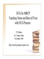 ECG for MRCP teaching notes and best of fives with ECG pictures – part 1 potx