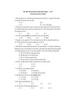 ĐỀ THI THAM KHẢO MÔN HÓA HỌC - SỐ 5 pot