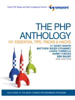 The php anthology 2nd edition 2007 - phần 1 ppt