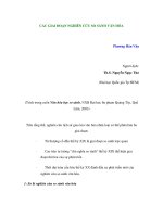 CÁC GIAI ĐOẠN NGHIÊN CỨU SO SÁNH VĂN HÓA pot