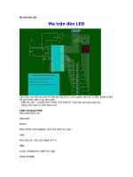 Ma trận đèn LED doc