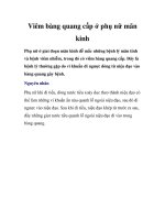 Viêm bàng quang cấp ở phụ nữ mãn kinh pdf