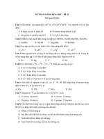 ĐỀ THAM KHẢO HÓA HỌC - ĐỀ 15 potx
