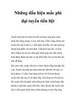 Những dấu hiệu mắc phì đại tuyến tiền liệt pptx