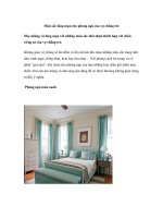 Màu sắc lãng mạn cho phòng ngủ của vợ chồng trẻ docx