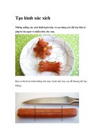 Tạo hình xúc xích pps