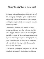 Vì sao “bà bầu” hay bị chóng mặt? pps