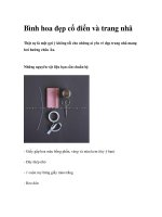 Bình hoa đẹp cổ điển và trang nhã ppt