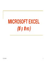Bài tập thực hành MicroSoft Excel10 potx