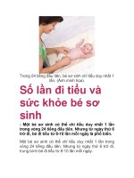 Số lần đi tiểu và sức khỏe bé sơ sinh potx