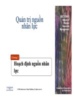 Quản trị nguồn nhân lực- Hoạch định nguồn nhân lực pptx