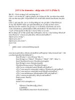 JAVA for dummies - nhập môn JAVA (Phần 5) pps
