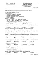 ĐỀ THI TRẮC NGHIỆM MÔN: HÓA 12 CƠ BẢN potx